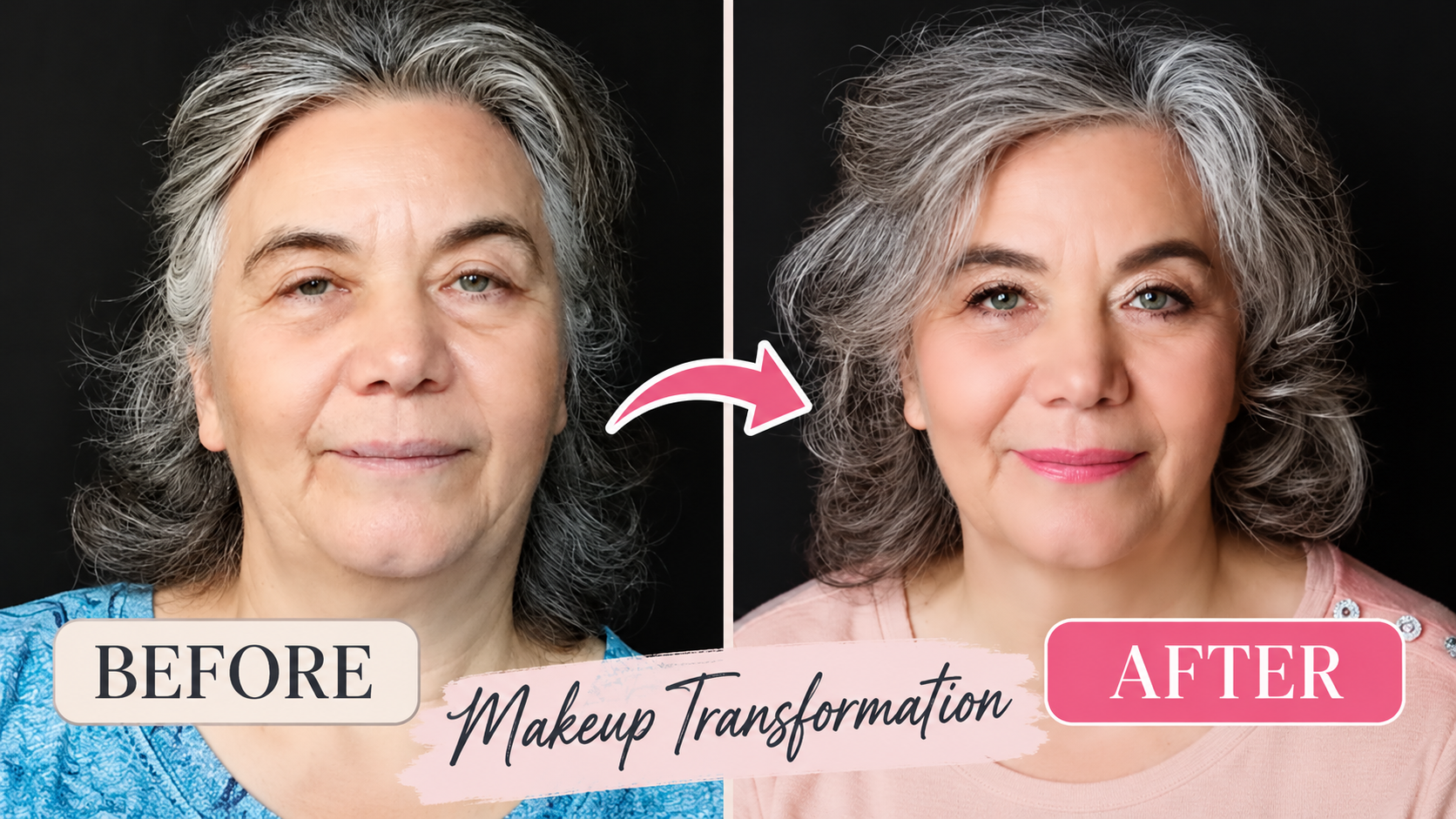 Before & After Makeup Transformation
